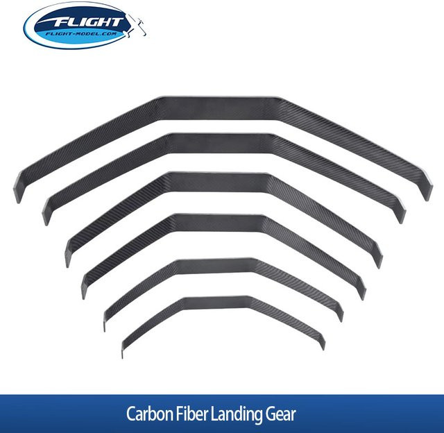 FLIGHT-MODEL.COM YAK 30E 50E 90E Carbonfaser-Landegestell, Elektrisches RC-Flugzeug, Fahrwerksteile, Schwarz - Bild 1