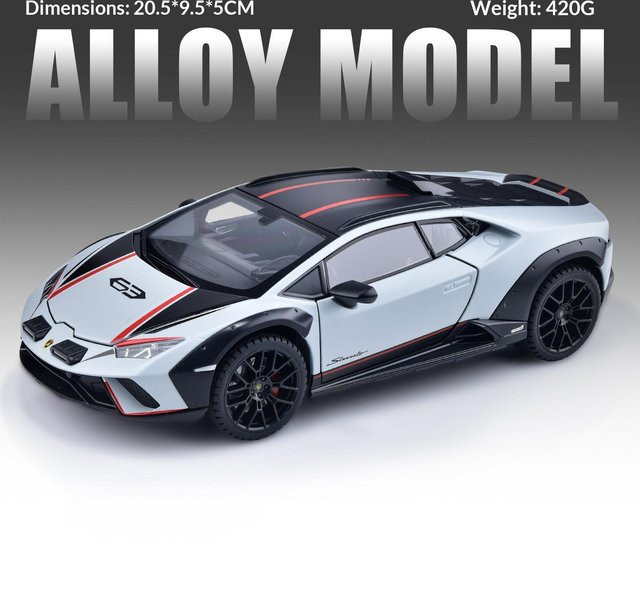 Linyi toy car Lamborghini Huracán Modellauto, 1:24, Metall, ab 18 Jahre - Bild 1