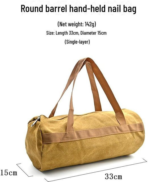 VantaGoods Zylindrische Outdoor-Camping-Werkzeugtasche in Beige zur Aufbewahrung von Hammer, Zelthering und Windseil - Bild 1