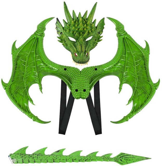 shanghaihueikuan Drachen Verkleidung, Set, grün, ab 6 Jahren - Bild 1