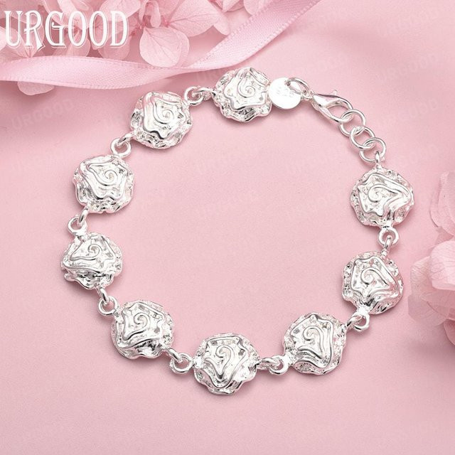 URGOOD Armband 925 Silber, Rose, Damen, 20 cm - Bild 1