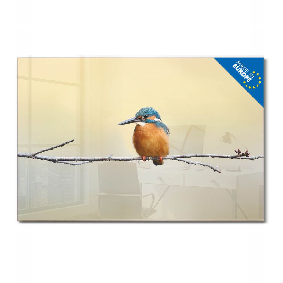 banjado Glas Magnettafel Motiv Pause, rahmenlos, bunt, B: 90 cm, H: 60 cm - Bild 1
