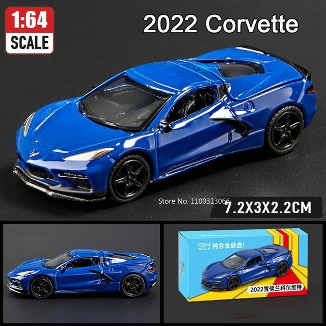 Linyi toy car Corvette T1 Gt500 Firebird, Miniaturfahrzeug, 1:64, ab 14 Jahren - Bild 1
