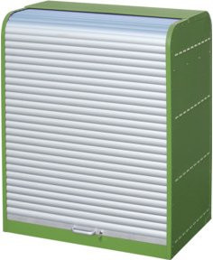 Bauer Südlohn Gefahrstoff-Rollladenschrank RSG-2 aus Stahl in Grün, Höhe: 161,0 cm, Breite: 87,0 cm - Bild 1