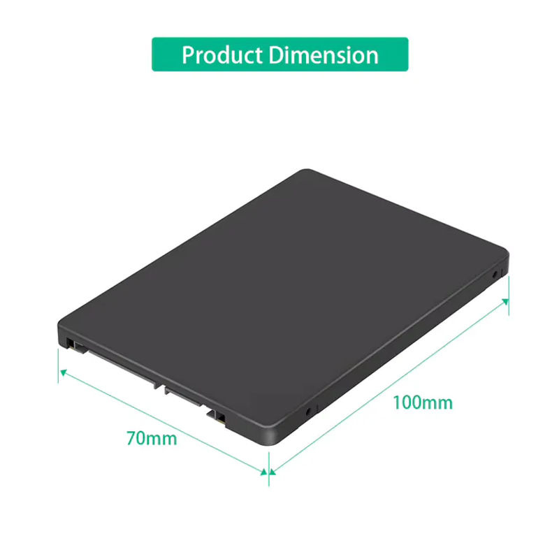 ALLOET Dual M.2 B Key NGFF SSD zu 2,5 SATA III Adapterkarte mit Gehäuse, 6Gbps Converter in Schwarz - Bild 4