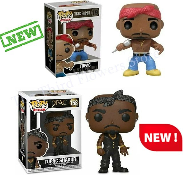 Funko Rapper Stars Tupac 2pac Star # 19 Tupac Shakur # 158, Vinylfigur, ab 3 Jahren - Bild 1