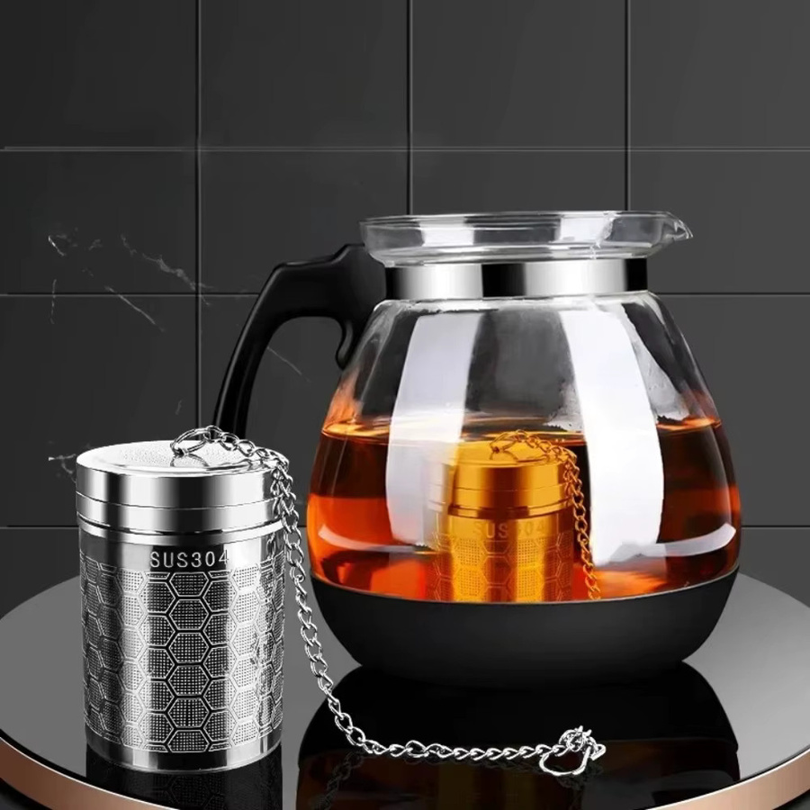 FEB.WIND Tee-Infuser aus Edelstahl in Silber mit feinem Netz als Tee-Wasser-Separator und Teefilter für Teekanne und Tasse - Bild 2