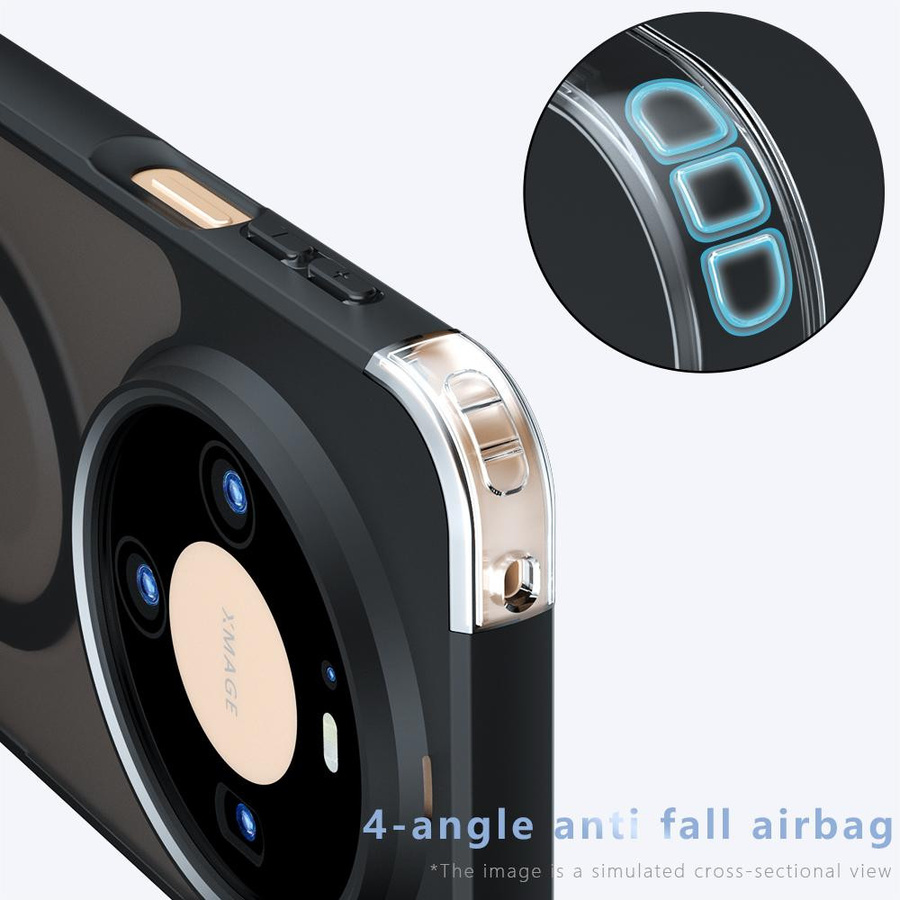 Magnetische Acryl Matte Hülle für Huawei Mate 80 Pro Max, Stoßfeste Transparente Handyhülle - Bild 2