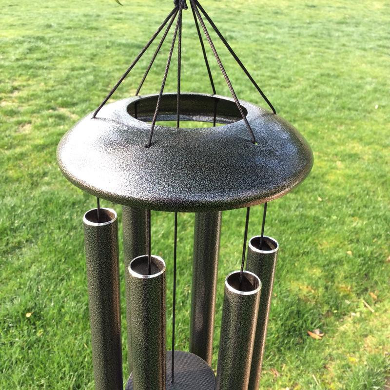 Yiran Furniture Retro Windspiel aus Metall und Aluminiumrohr als hängende Garten Dekoration in Ancient Bronze - Bild 2