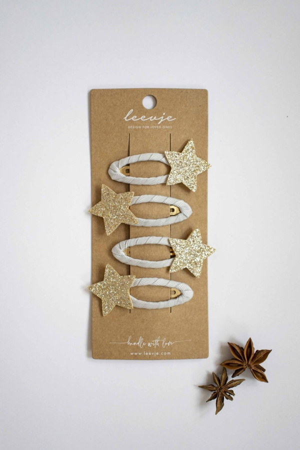 Leevje Haarspangen Sparkly Star Clips, Kinder - Bild 1