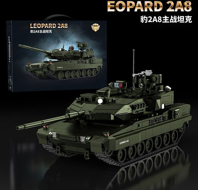 12GO Leopard 2A8 Hauptkampfpanzer, Puzzle-Bausatz - Bild 1