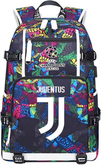 3-teiliges Schulrucksack-Set für Schüler aus Oxford-Stoff in Multicolour mit Schultasche und Federmäppchen - Bild 1