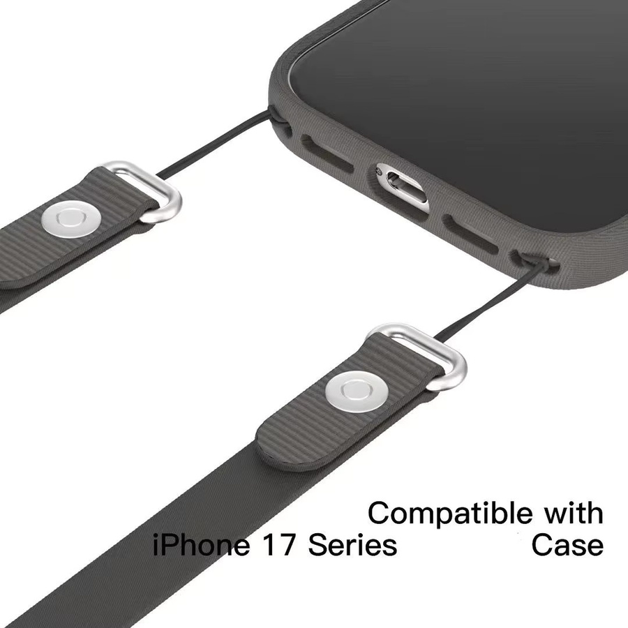 Magnetische Crossbody-Handyhülle mit verstellbarem Umhängeband für iPhone 17 Pro Max in Purple - Bild 3
