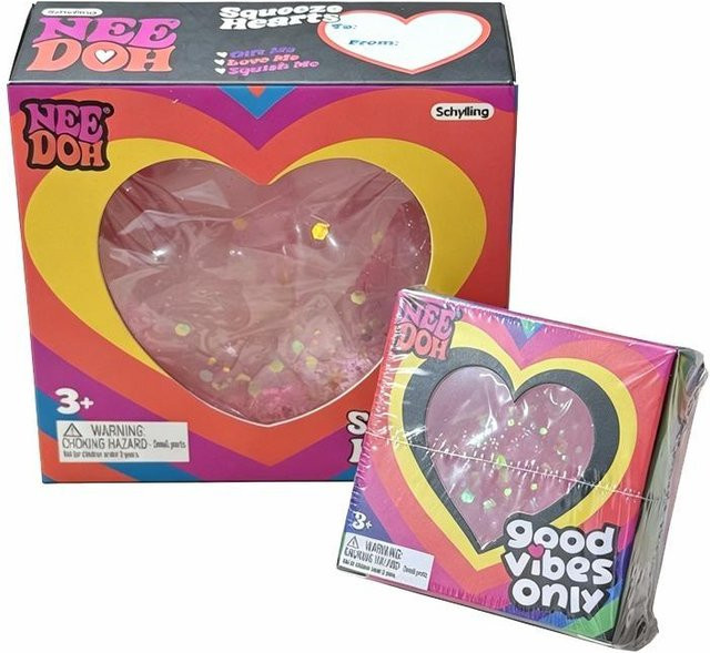 Needoh Good Vibes Only Teenie Herz Squishy, Glitzer, Set / Bundle - Bild 1