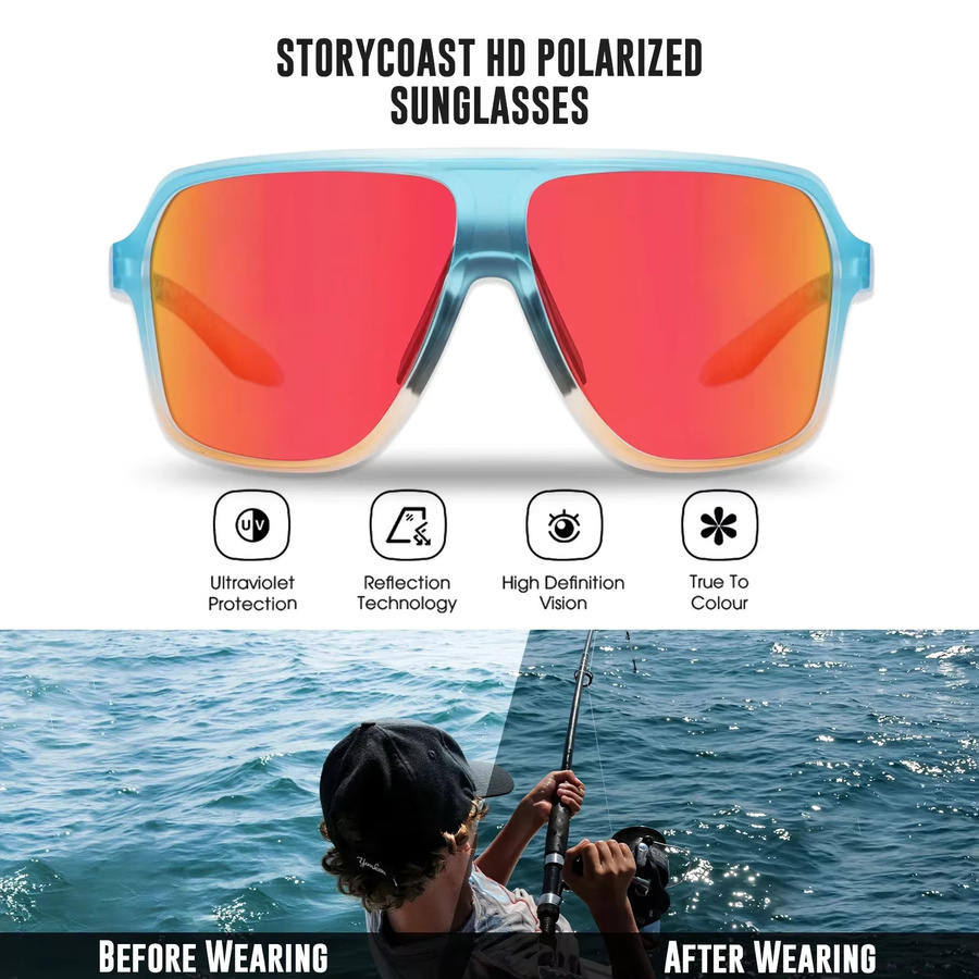 SCVCN Sonnenbrille, polarisiert, Vollrand, Kunststoff - Bild 4
