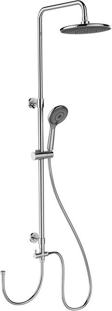 Wenko Duschsystem Watersaving in Chrom mit Regendusche und Handbrause - Bild 1