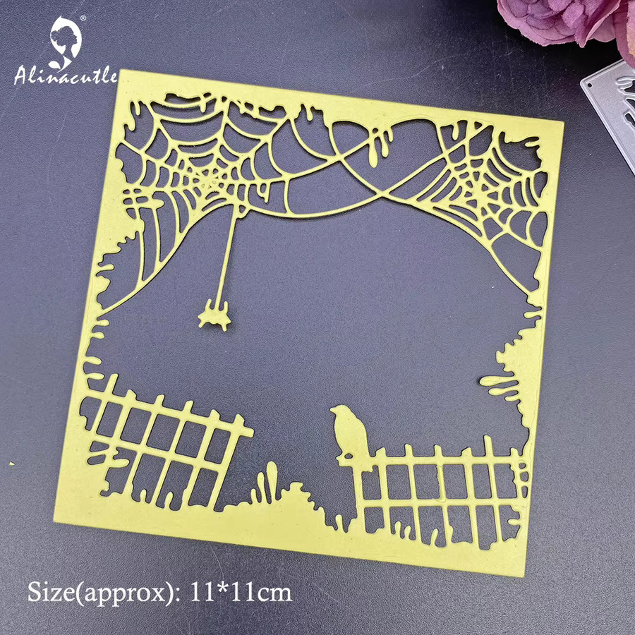 Alinacutle Metall-Stanzform Halloween Spinnennetz für Scrapbooking und Papierhandwerk - Bild 2