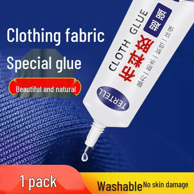 HomeHarmony Stoffkleber Grau 30 ml für Kleidung und Stoffkunst - Bild 1
