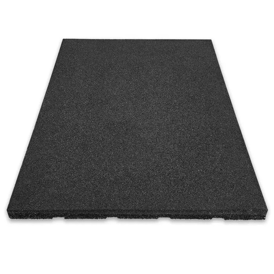 Floordirekt Fallschutzmatte Elastikmatte mit Drainage Schwarz B/T/H: 50 x 50 x 3,5 cm - Bild 2