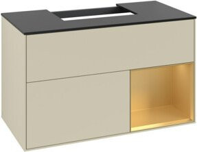 V&B Waschtischunterschrank Finion 100 in lackierter Ausführung, Breite: 100 cm, Tiefe: 50,1 cm, Höhe: 50,1 cm - Bild 1
