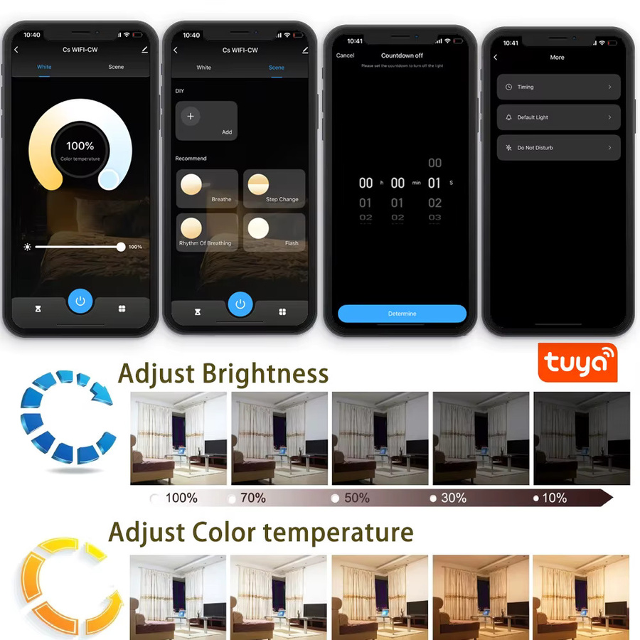 YSRSAI Mini Tuya Wifi LED Dimmer für RGBW LED Lichtstreifen, DC12V/DC24V Controller mit Sprachsteuerung für Alexa und Google Assistant - Bild 2