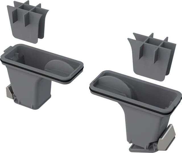 Alcadrain Set kombinierte Geruchsverschlüsse 50 mm für Edelstahl-Duschrinnen in Grau - Bild 1