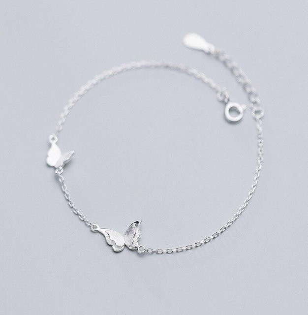 Allbestart Armband & Armreif, 925 Silber, Schmetterling, Weiß, Damen - Bild 1