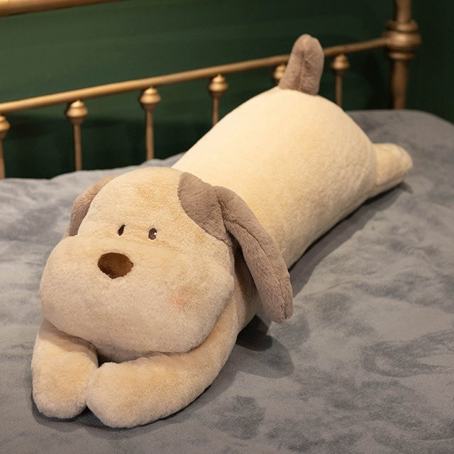 MIAOOWA Hund Plüsch Kissen, Stofftier, Braun, 90cm - Bild 1