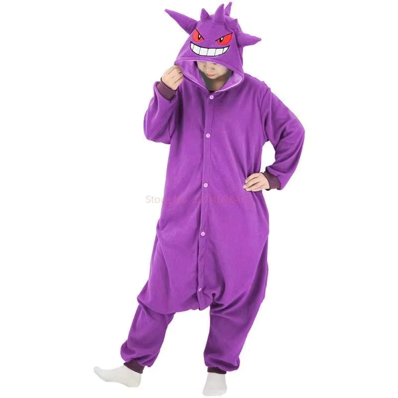 Bandai Pokémon Plüsch Ganzkörper-Onesie Pyjama, Anime Cosplay Kostüm - Bild 3