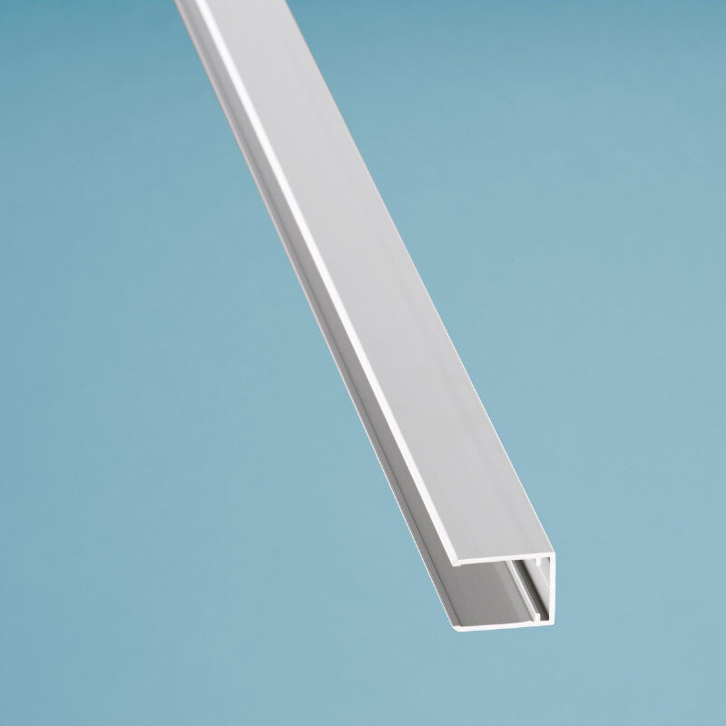Scobalit U-Profil aus eloxiertem Aluminium für 16mm Hohlkammerpaneele in Silber oder Weiß - Bild 1