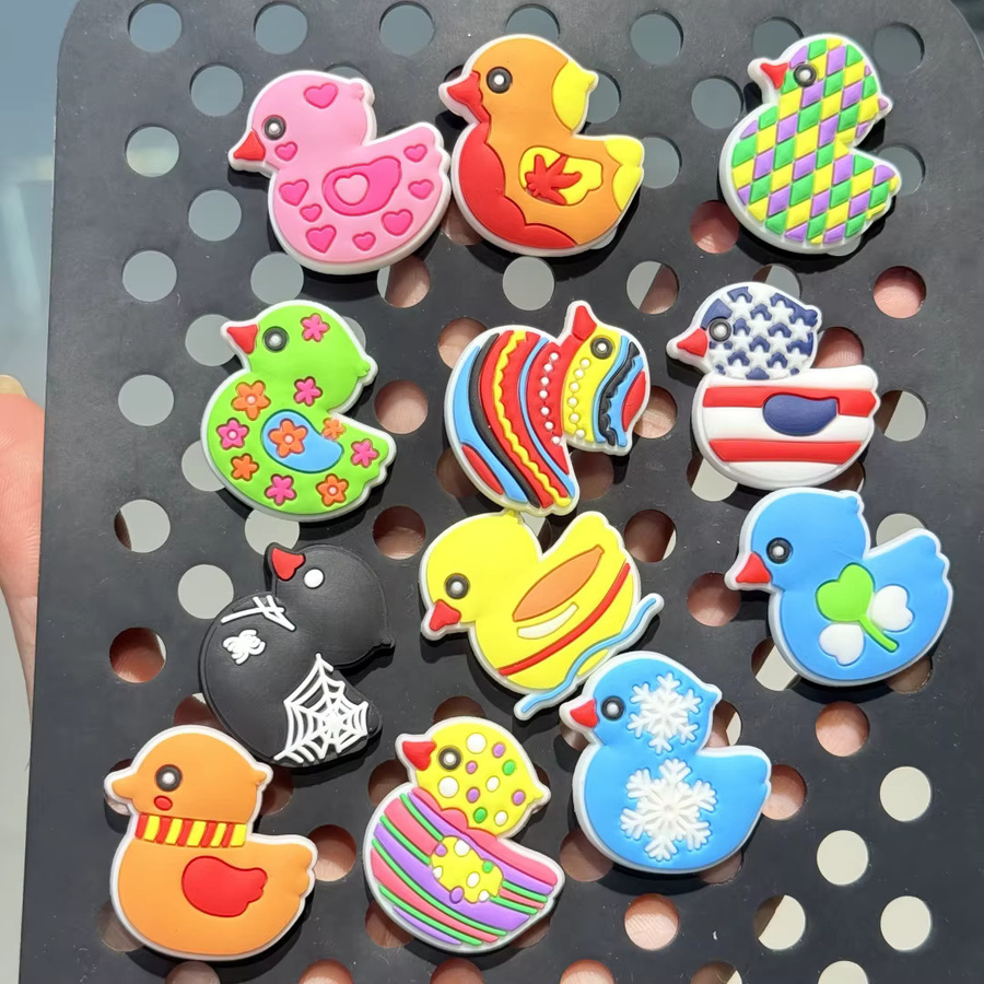 Happye&TiTi Schuh Charms, Cartoon Tier Ente, PVC - Bild 4