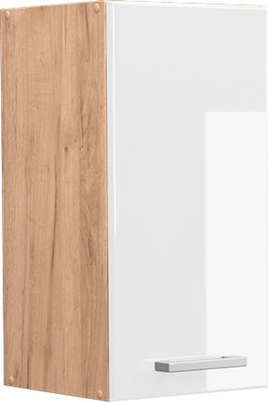 Hängeschrank R-line von Vicco in Weiß Hochglanz mit Drehtüren - Bild 1