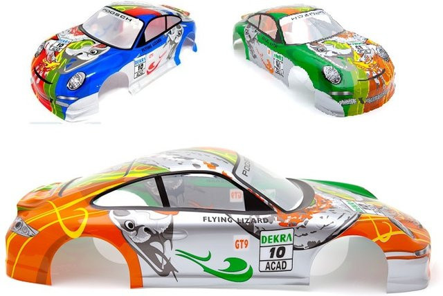 hsp Karosserie/Zubehör, blau grün, für 1/10 r/c Renn Drift Autos - Bild 1