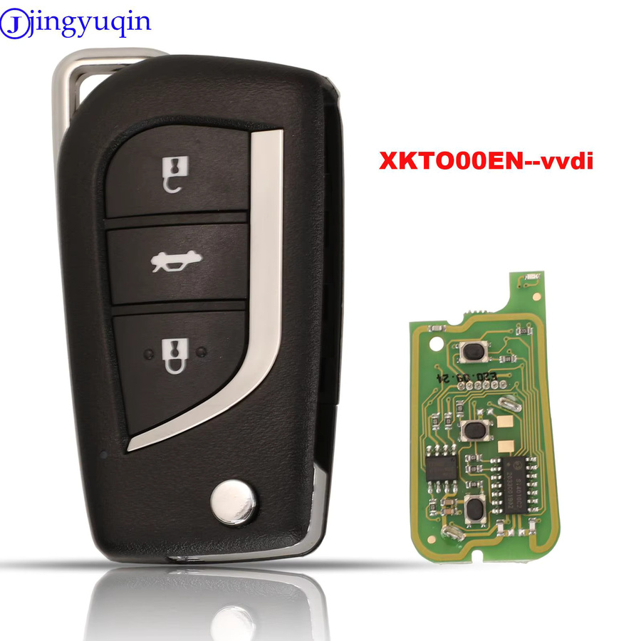 Xhorse XKTO00EN Draht-Fernbedienungsschlüssel VVDI2 für Toyota Typ 3-Tasten Universal-Fernbedienungsschlüssel in Schwarz - Bild 2
