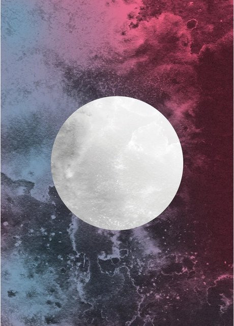 Komar Wandbild Luna Paper Poster Multicolor B: 50 cm, H: 70 cm - Bild 1