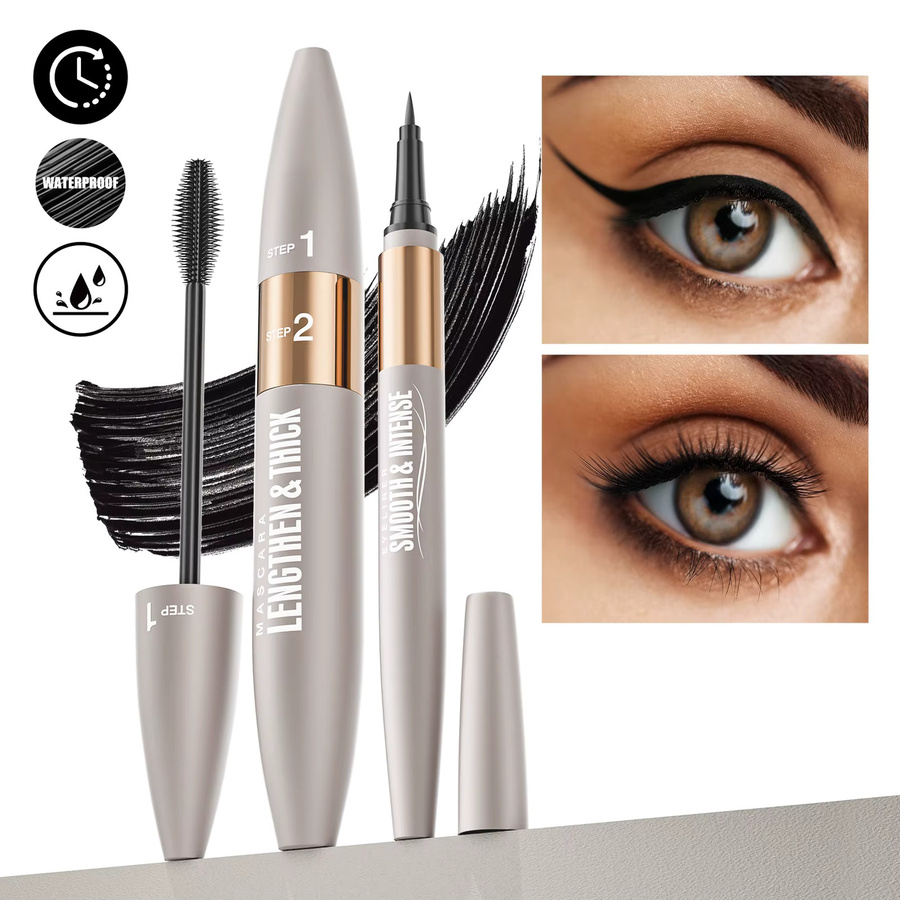 Hello Kiss Mascara & Eyeliner Kombi-Set, Damen - Bild 4