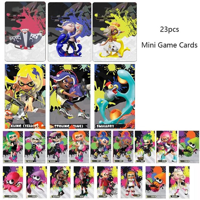 Splatoon 3 NFC Tag Mini-Spielkarten, 23-teiliges Set, Schwarz, Bunt / Mehrfarbig - Bild 1
