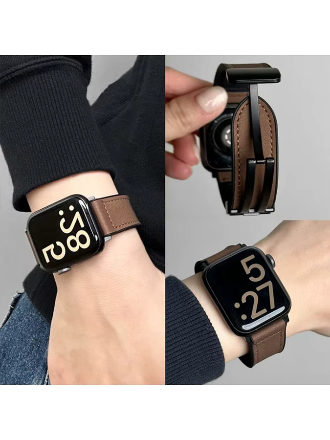 Geekthink Uhrenarmband Leder, Silikon, Unisex - Bild 3