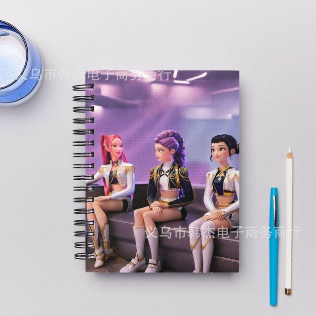 KPoP Dämonenjäger A6 Spiralblock Anime Notizbuch in Mehrfarbig für Schüler und Teenager - Bild 1