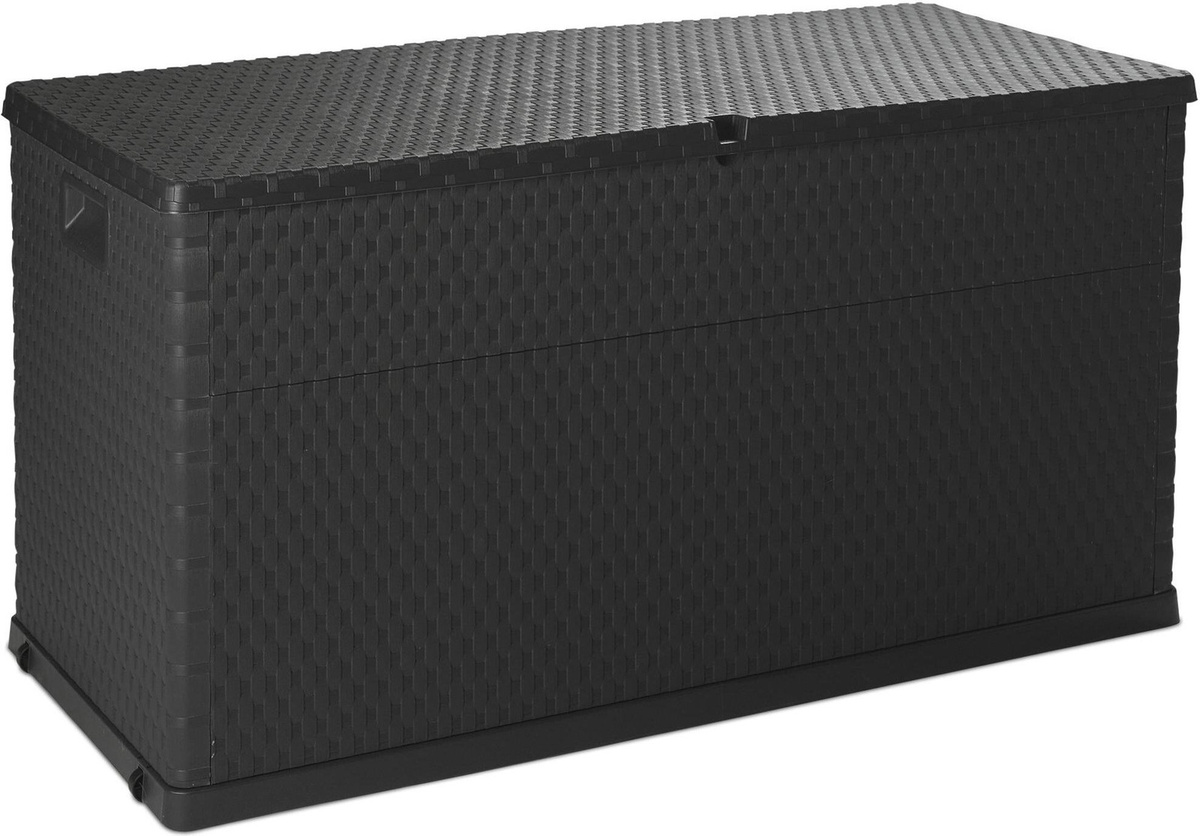 Toomax Rattan-Aufbewahrungsbox aus Kunststoff in Graphit mit 420 l Volumen - Bild 1