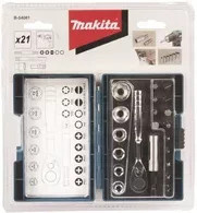 Makita Ratschen- und Bit-Set 21-teilig in Kunststoffbox B-54081 - Bild 2