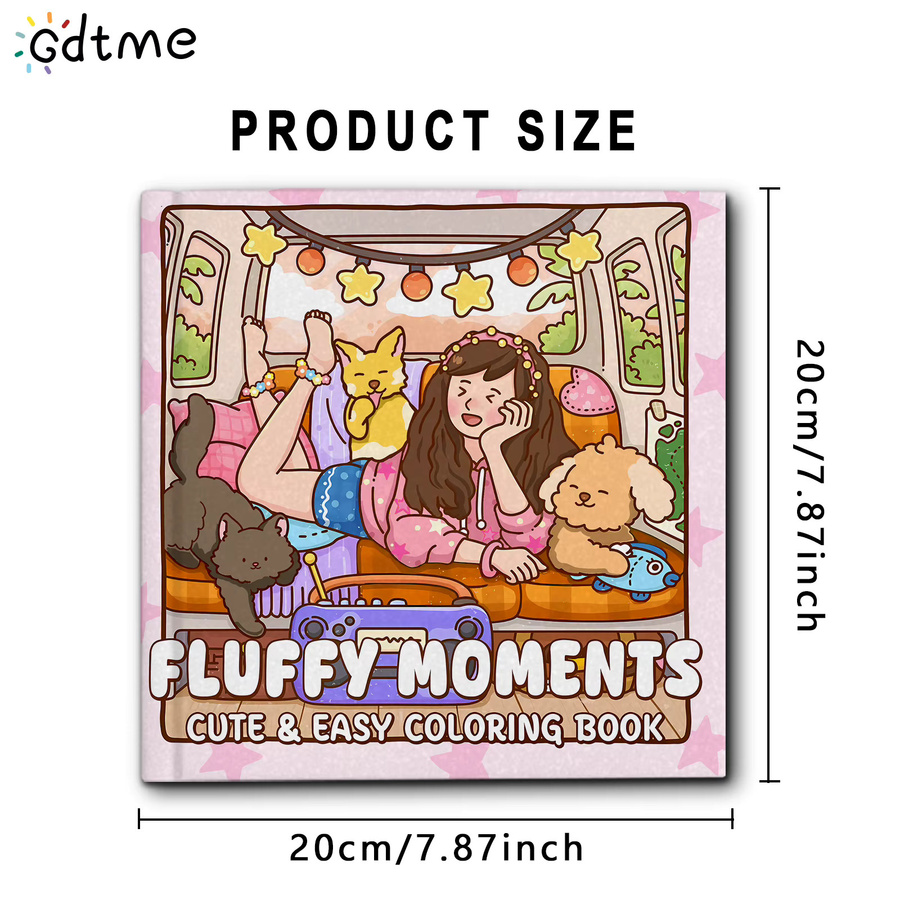 FLUFFY MOMENTS Malbuch für Erwachsene zur Entspannung in Multicolour - Bild 3