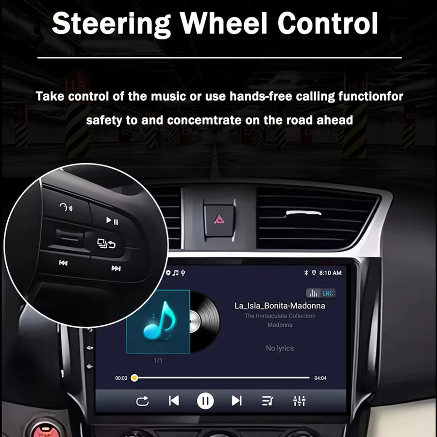 KJ-NAVI Multimedia-Player für Subaru Forester 4 SJ XV WRX 2013-2018 mit Android Auto, CarPlay, GPS, WiFi und DSP Stereo in Schwarz - Bild 3
