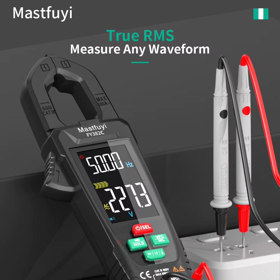 MASTFUYI Digitales Clamp Meter True RMS Multimeter mit NCV-Erkennung für AC Strom, Ohm, Hz und Kapazität - Bild 3