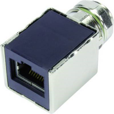 HARTING Adapter M12-RJ45 Gerade Blau für Ethernet LAN 21033812401 - Bild 1