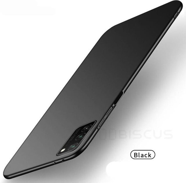 Matte Voll-Hartschalenhülle für Samsung Galaxy S8 S9 S10 Plus S20 FE A12 A21S A31 A51 A71 A30 A40 A50 Ultra A30s in Schwarz - Bild 1