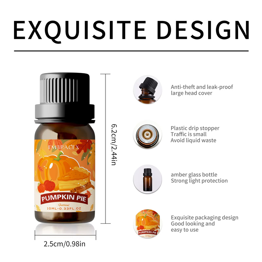 EMBRACEX Ätherisches Öl Kürbisplätzchen Duft für die Aromatherapie, 10 ml - Bild 2