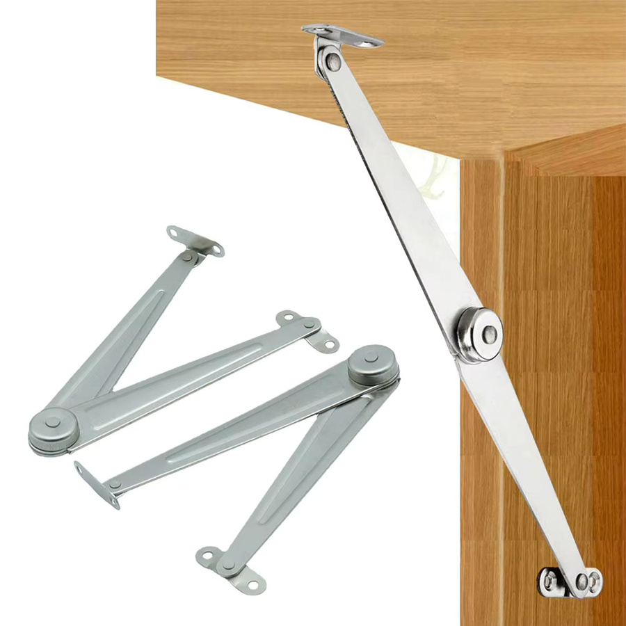 Hubdeckelstützen Set aus 2 Stück in Silber (Stainless Look) für Schränke und Schreibtische - Bild 2