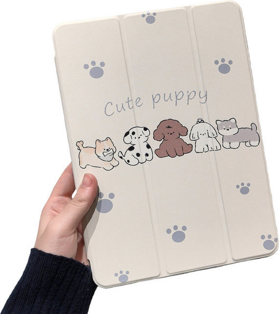 Schutzhülle mit süßem Katzen-Welpen-Design für Apple iPad und Apple Pencil, kompatibel mit iPad Pro, iPad Air und iPad Mini - Bild 1