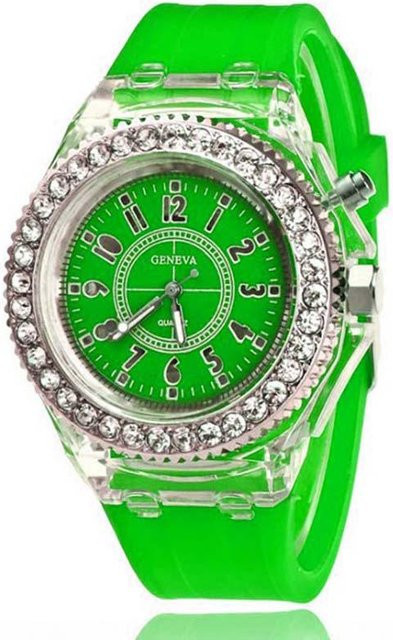 lijianzcx4 Armbanduhr Quarz, Edelstahl, Grün, Diamant, Kristall, Unisex - Bild 1
